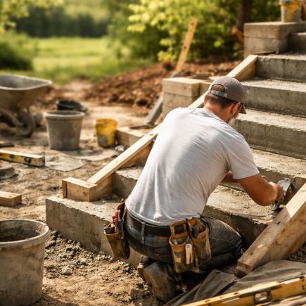 ouvrier-escalier-beton-outils-jardin