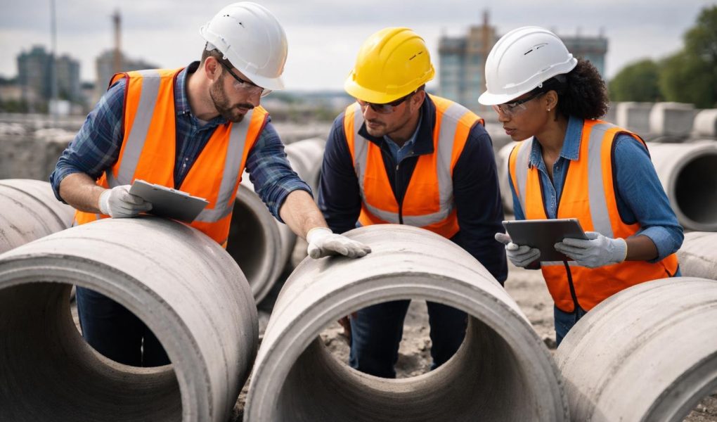 chantier-travailleurs-tuyaux-ciment-structures
