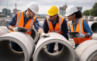 chantier-travailleurs-tuyaux-ciment-structures