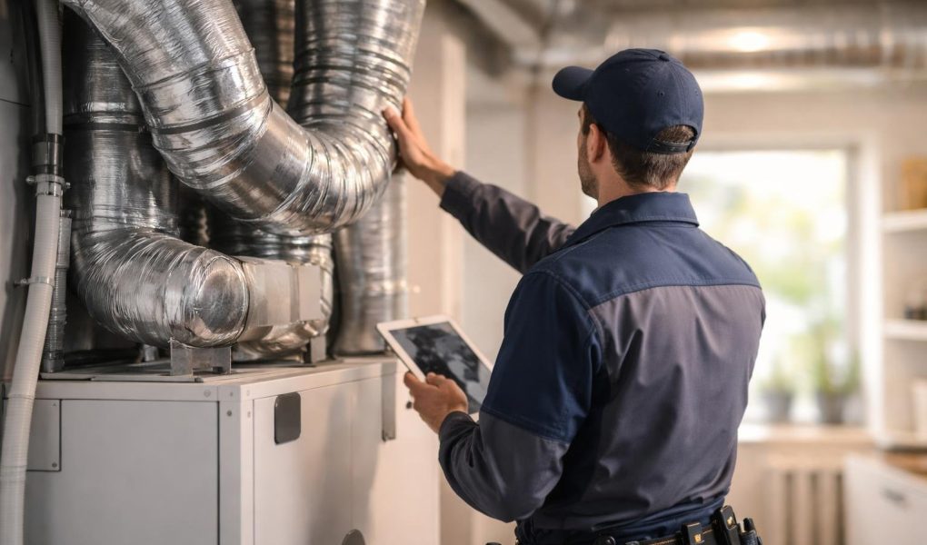 technicien-examine-conduits-ventilation