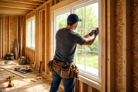 artisan-fenetre-ossature-bois-chantier