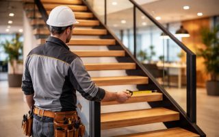 ouvrier-construction-escalier-bois-metal