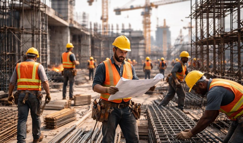 chantier-travailleurs-casques-structures-grues